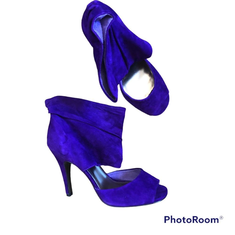 Steve Madden Suede Heels/Pumps Purple Size 7.5 New